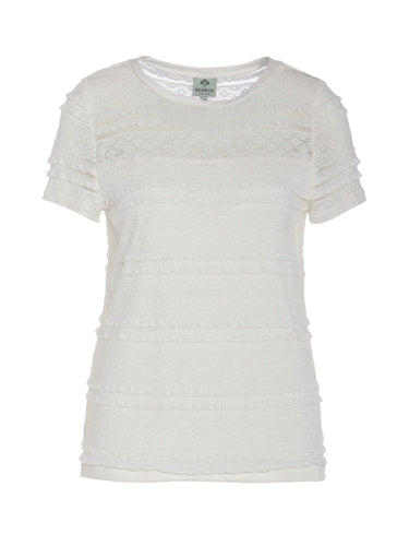 Spitzen-Shirt mit kurzem Arm
