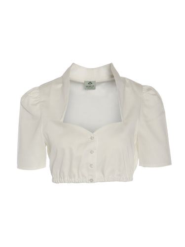 Dirndlbluse mit Schalkragen