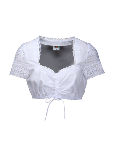 Dirndlbluse mit Spitzenarm