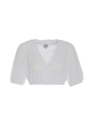 Dirndlbluse aus Streifenstoff