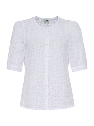 Bluse allover bestickt