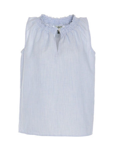 Bluse aus schmalem Streifen ohne Arm
