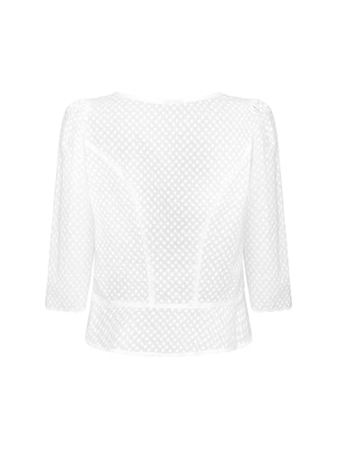 Rückseite Miederbluse allover bestickt