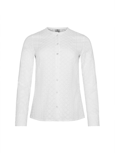 Bluse allover bestickt