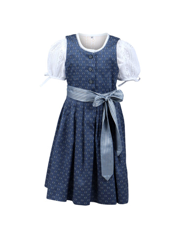 Kinderkleid mit Spitzenbluse