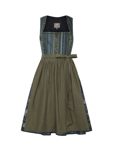 Dirndl aus Jacquard-Streifen