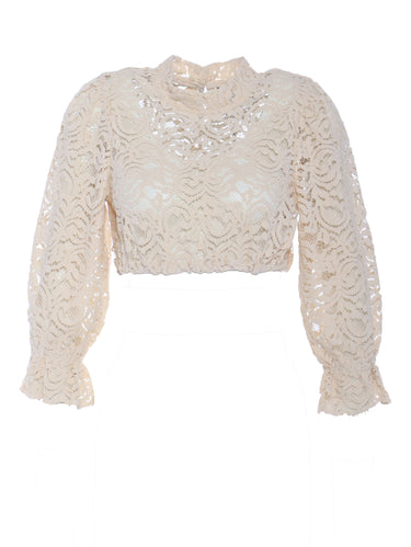 Dirndlbluse mit Stehkragen