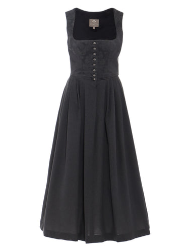 BERWIN Dirndl mit Jaquard-Mieder und Knopfleiste