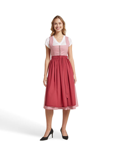Spitzen-Dirndlbluse mit V-Ausschnitt