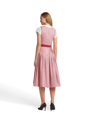 Spitzen-Dirndlbluse mit V-Ausschnitt