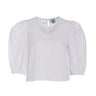 Bluse bestickt mit Saumbordüre