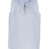 Bluse aus schmalem Streifen ohne Arm