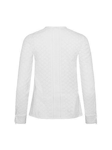 Rückseite Dirndl mit Streifen-Jacquard-Oberteil