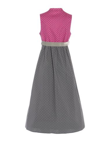 Rückseite Umstandsdirndl mit Samt-Stretchgürtel