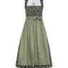 Blumendirndl mit einfarbiger Schürze