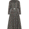 Stehkragenkleid aus Blumendruck