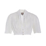 Spitzen-Dirndlbluse mit Schalkragen