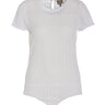 Body in Stickoptik mit Organza-Einsatz